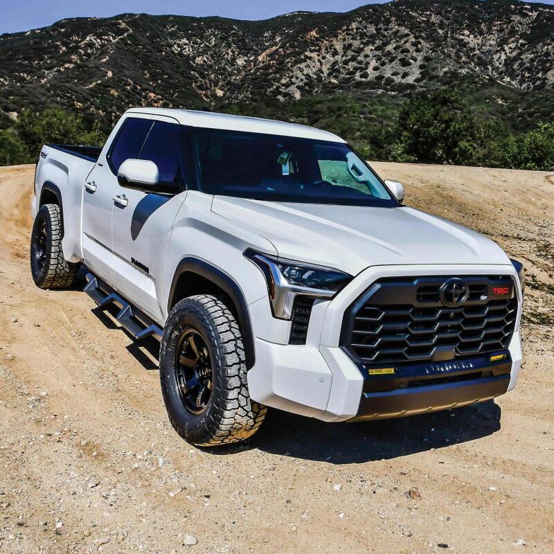 WES Nerf Bars - HDX Drop - Westin/HDX 2022 Toyota Tundra Double Cab Drop Nerf Step Bars - Textured Black