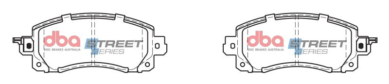 DBA Street Series Brake Pads - DBA 2018+ Subaru Impreza FB / 2022+ Subaru WRX Street Series Front Brake Pad