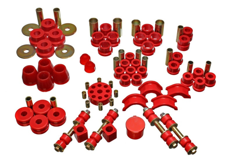 ES Hyper-Flex Sets - Red - Energy Suspension 74-78 Nissan 260Z/280Z Red Hyper-Flex Master Bushing Set