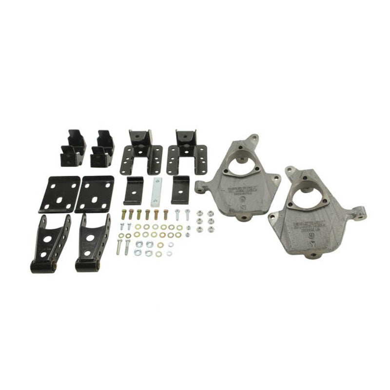 BT Lowering Kit w/o Shocks - Belltech LOWERING KIT 2014 Chevy/GMC Silverado/Sierra All Cabs 2WD 2in Front/4in Rear w/o Shocks