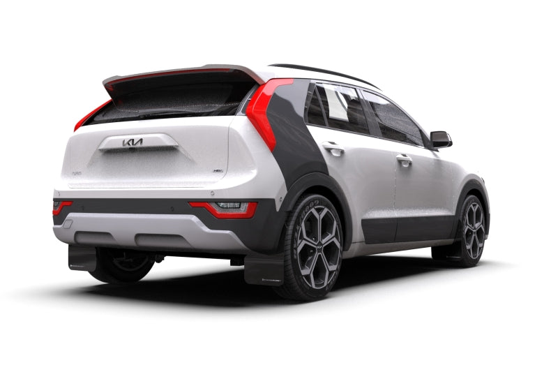 RAL UR Blk Flap/Blue Logo - Rally Armor 23-25 Kia Niro SG2 Black UR Mud Flap Blue Logo