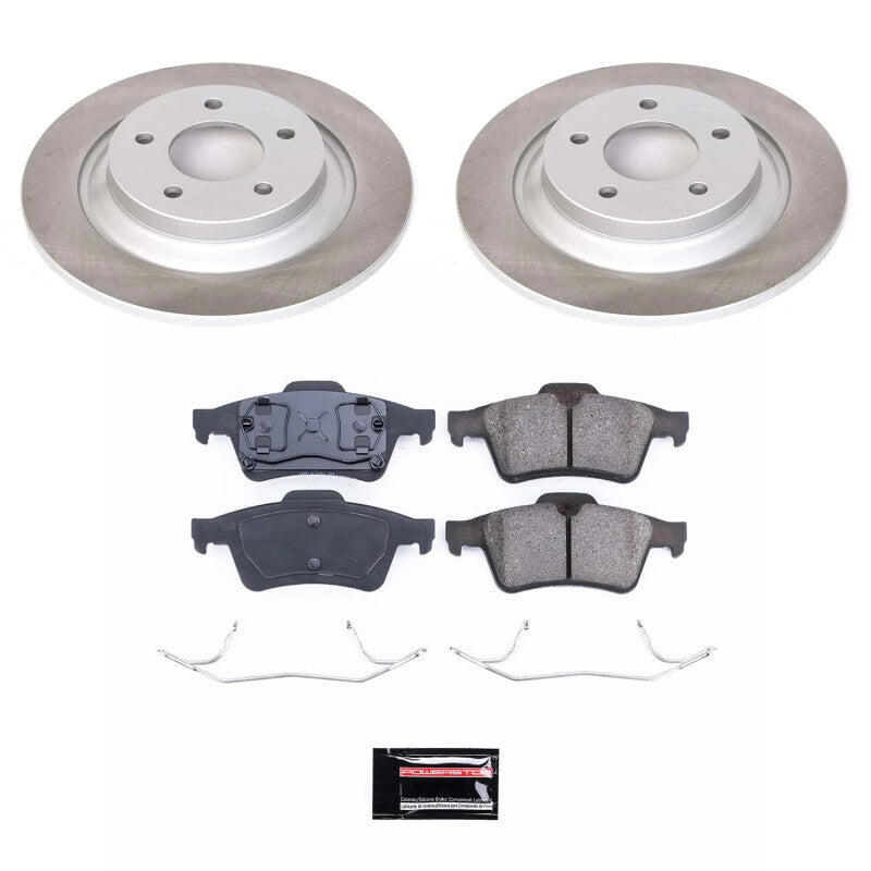 PSB Semi-Coated Rotor Kits - Power Stop 06-07 Mazda 5 Rear Semi-Coated Rotor Kit