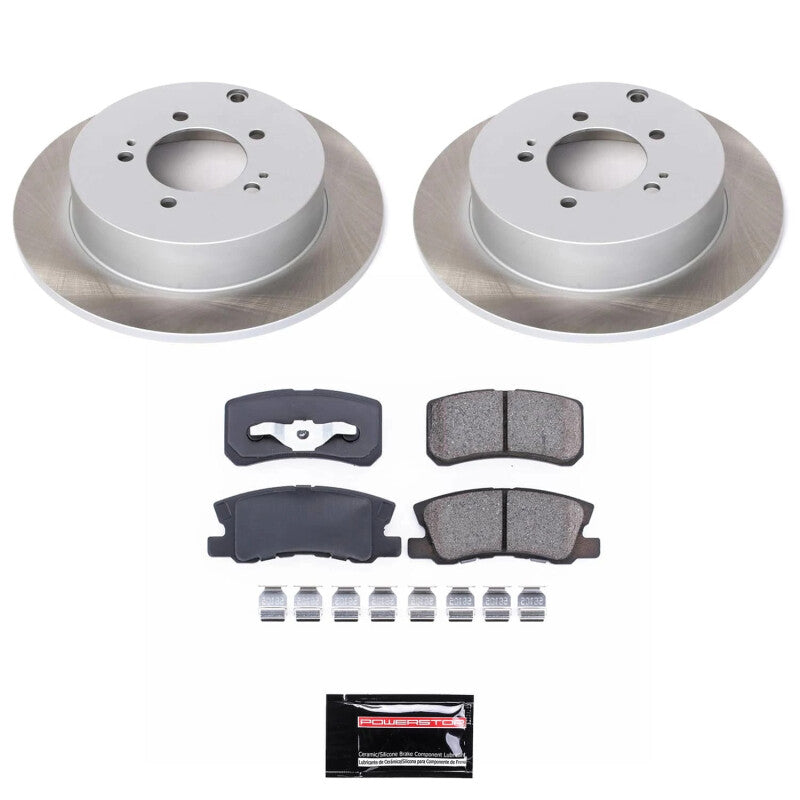 PSB Semi-Coated Rotor Kits - Power Stop 07-13 Mitsubishi Outlander Rear Semi-Coated Rotor Kit