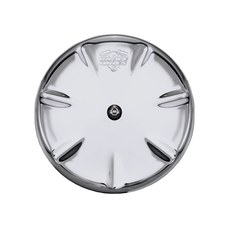 VAH Intake Covers - Vance & Hines Skullcap Eliminator Ac Intake Cover Chrome