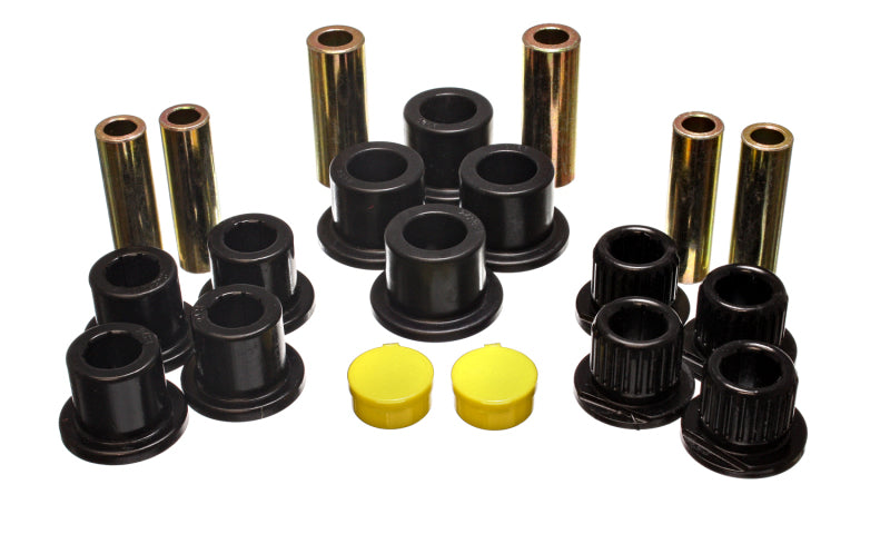 ES Spring/Shackle Bush - Black - Energy Suspension Rear Leaf Spring Bushing Set - Black