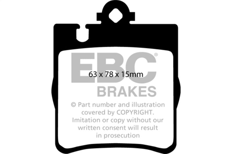 EBC Redstuff Brake Pad Sets - EBC 03 Mercedes-Benz C230 (W203) 2.3 Sport Redstuff Rear Brake Pads