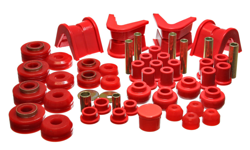 ES Hyper-Flex Sets - Red - Energy Suspension 73-79 Ford F-150 Pickup 4WD Red Hyper-flex Master Bushing Set