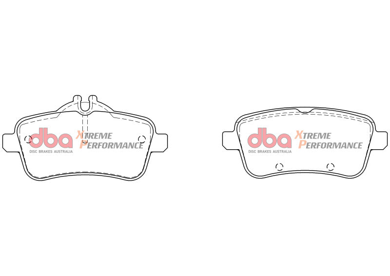 DBA XP Performance Brake Pads - DBA 14-19 Mercedes-Benz CLA45 AMG XP Performance Rear Brake Pads