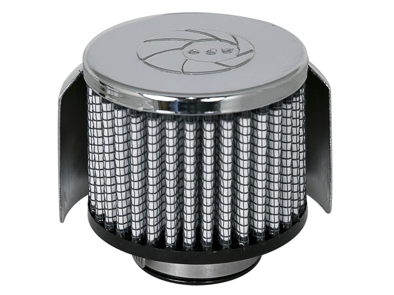 AFE Universal Pro Dry S Filter - aFe MagnumFLOW Air Filters CCV PDS A/F CCV PDS 1-1/2Fx3Bx3T(Chr w/HS)x2-1/2H