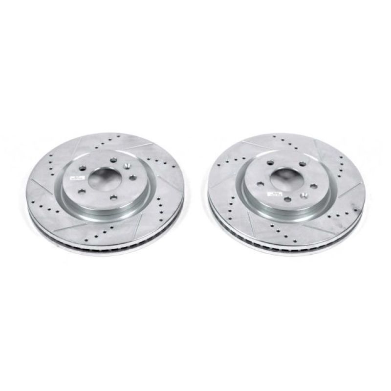 PSB Evolution Drill/Slot Rotor - Power Stop 11-19 Ford Explorer Front Evolution Drilled & Slotted Rotors - Pair