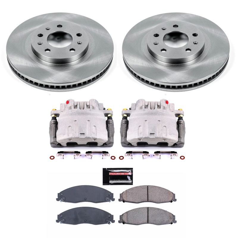 PSB Autospecialty Kit w/Cals - Power Stop 03-07 Cadillac CTS Front Autospecialty Brake Kit w/Calipers