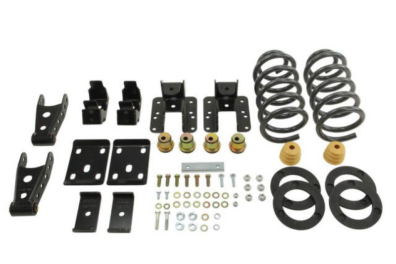 BT Lowering Kit w/o Shocks - Belltech LOWERING KIT 2014 Silverado/Sierra Std Cab 2WD 1in or 2in Front/4in Rear w/o Shocks