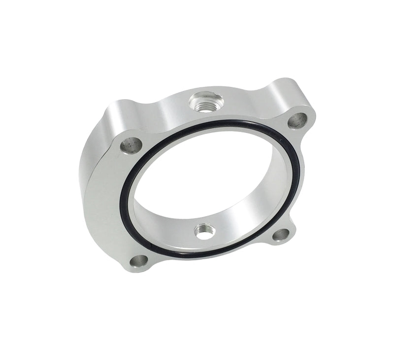 TQS TB Spacer - Silver - Torque Solution Throttle Body Spacer (Silver): 2013+ Hyundai Genesis Coupe 2.0T