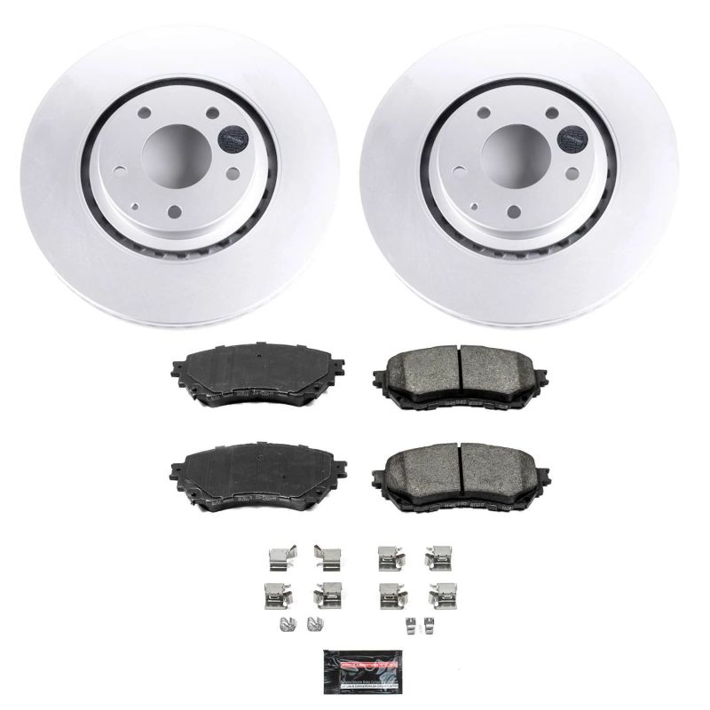 PSB Z17 Evolution Coated Kit - Power Stop 19-20 Mazda 6 Front Z17 Evolution Geomet Coated Brake Kit