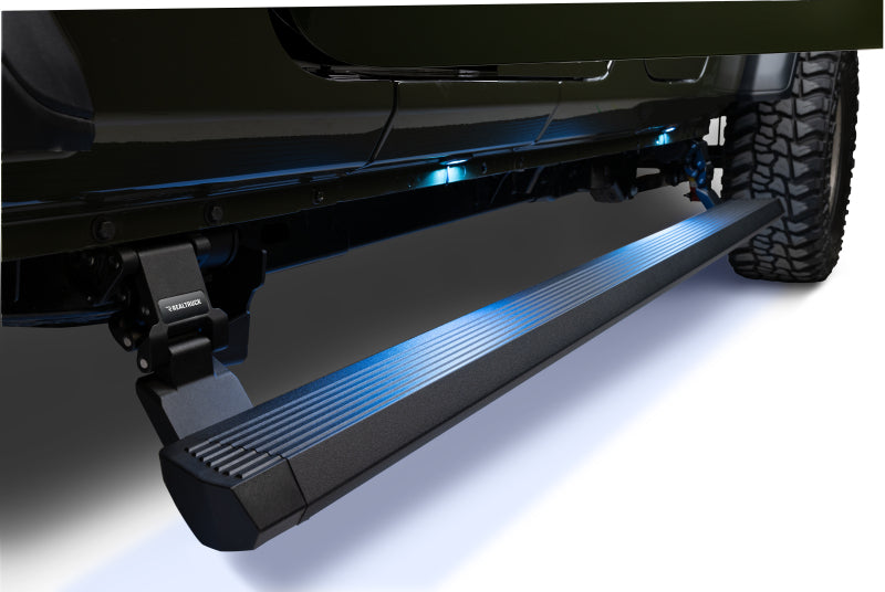 GOR RealTruck VoltStep Running Boards - RealTruck 20-24 Jeep Gladiator CC 4dr VoltStep Electric Running Board Kit (Cut/Drill Req.) - Tex Blk