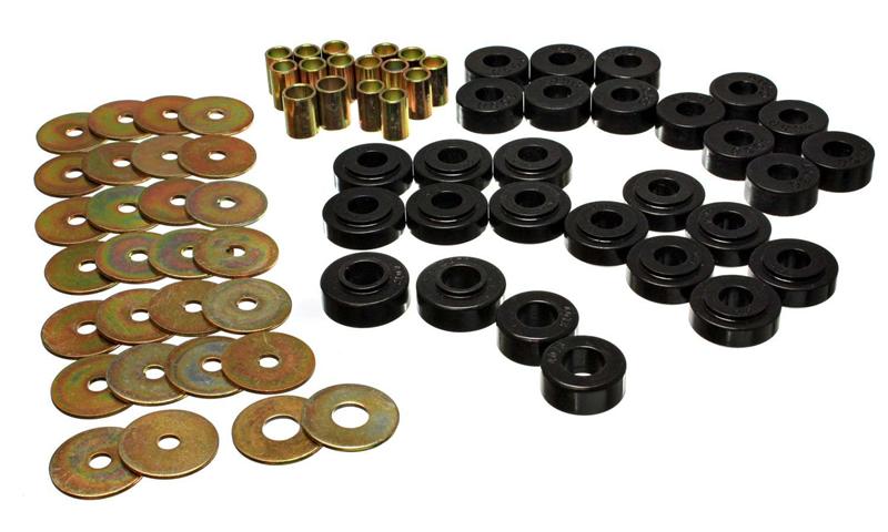 ES Spring/Shackle Bush - Black - Energy Suspension Rear Spring Frame Shackle Kit - Black