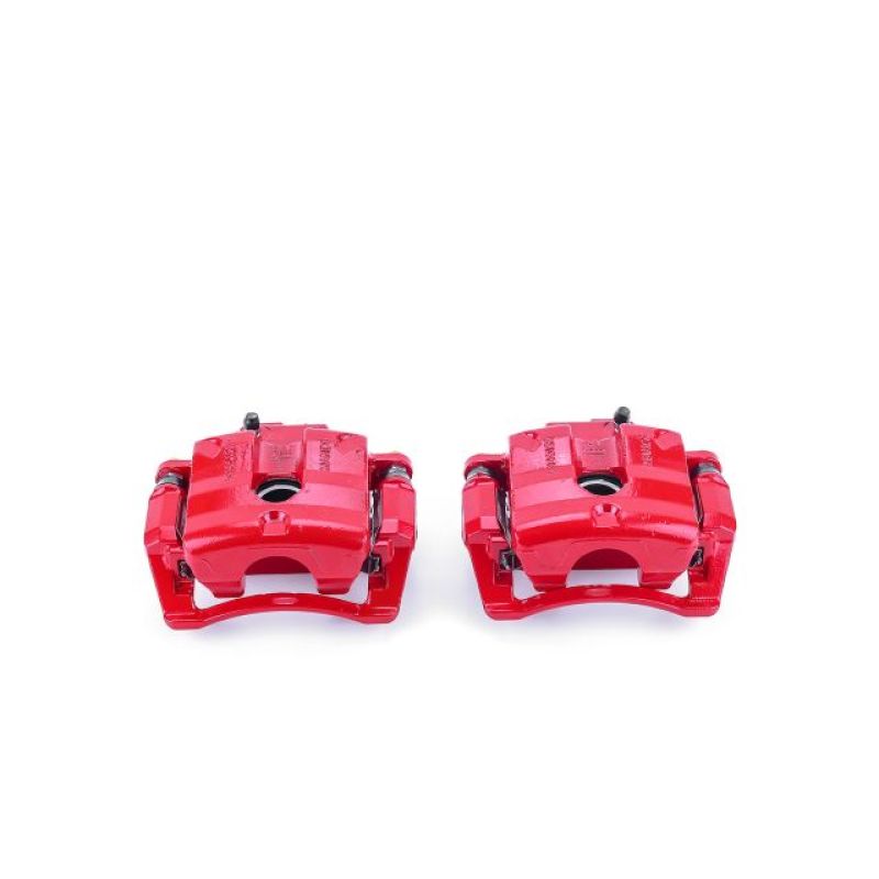PSB Red Calipers - Power Stop 08-09 Cadillac CTS Rear Red Calipers w/Brackets - Pair