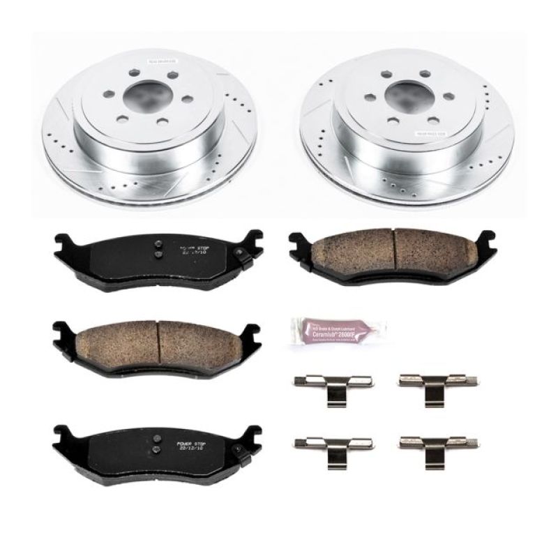 PSB Z23 Evolution Kit - Power Stop 2003 Dodge Durango Rear Z23 Evolution Sport Brake Kit