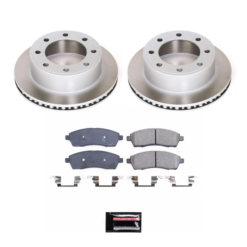 PSB Semi-Coated Rotor Kits - Power Stop 99-04 Ford F-350 Super Duty Rear Semi-Coated Rotor Kit