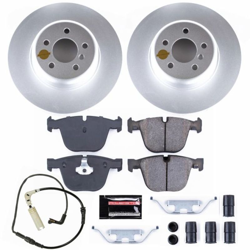 PSB Z23 Evolution Coated Kit - Power Stop 11-15 BMW 740i Rear Z23 Evolution Sport Coated Brake Kit