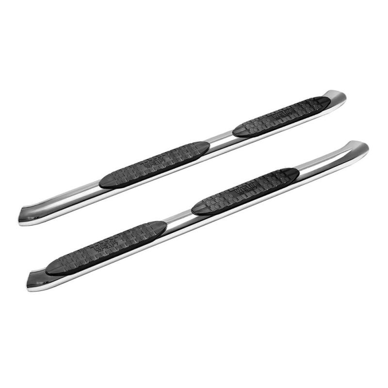WES Nerf Bars - PRO TRAXX 5 - Westin 18-25 Jeep Wrangler JL Unlimited 4dr (Excl. 2018 JK) PRO TRAXX 5 Oval Nerf Step Bars - SS