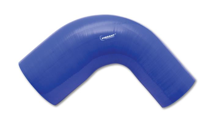VIB 4 Ply Hoses - Vibrant 4 Ply Reinforced Silicone 90 degree Transition Elbow 2in ID x 2.5in I.D. 90 deg. Elbow BLUE