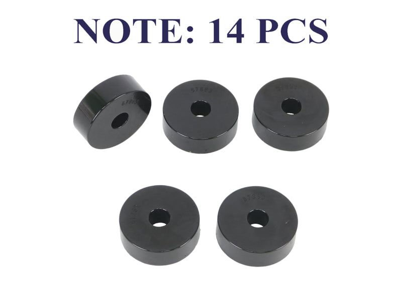 WL Bushings - Body Mount - Whiteline 1959-1973 Jeep CJ5 Body Mount Bushing Set