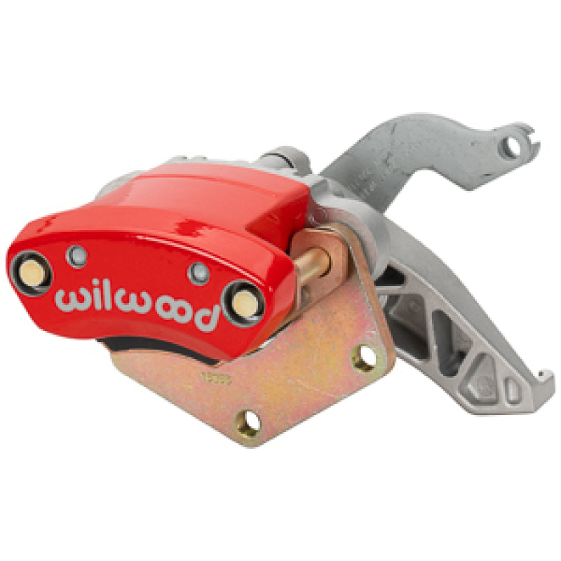 WIL Parking Brake Caliper - Wilwood RH MC4 Mechanical Parking Brake Caliper - 2.00in Bracket - 1.10in Disc - Red