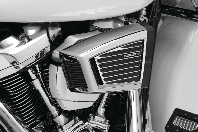 KUR Air Cleaner Covers B - Kuryakyn Servo Cover Milwaukee-8 With Kuryakyn Air Cleaners Black