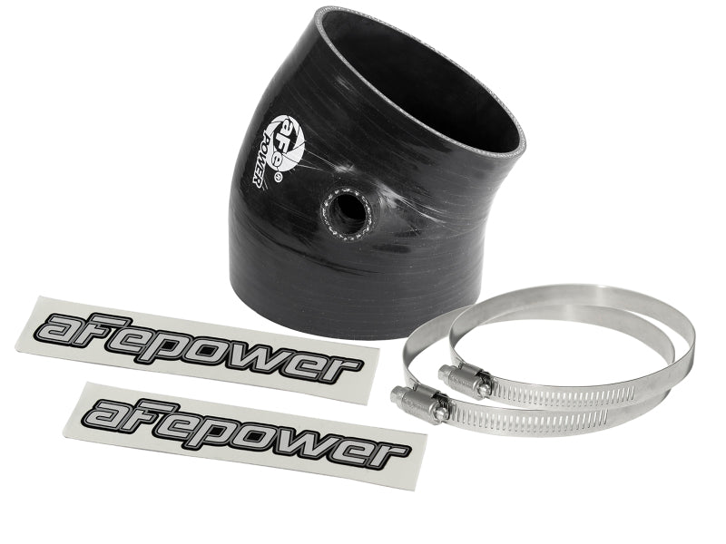 AFE Elbow Reducing Couplers - aFe Magnum FORCE Intake Coupling Kit (4-3/8 IN ID to 3-3/4 IN ID x 30 Deg.) Elbow Coupler - Black