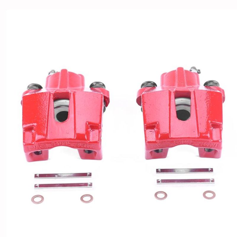 PSB Red Calipers - Power Stop 03-11 Ford Crown Victoria Rear Red Calipers w/o Brackets - Pair
