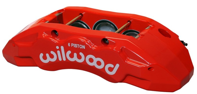 WIL TX6R Caliper - Wilwood Caliper-TX6R- R/H - Red 1.75/1.62/1.62in Pistons 1.38in Disc