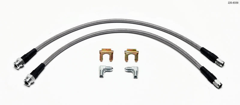 WIL Flexline Brake Hose - Wilwood Flexline Kit 1999 1/2-2003 Golf IV