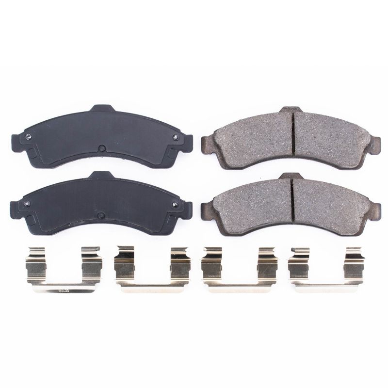 PSB Z17 Evolution Brake Pads - Power Stop 04-05 Buick Rainier Front Z17 Evolution Ceramic Brake Pads w/Hardware