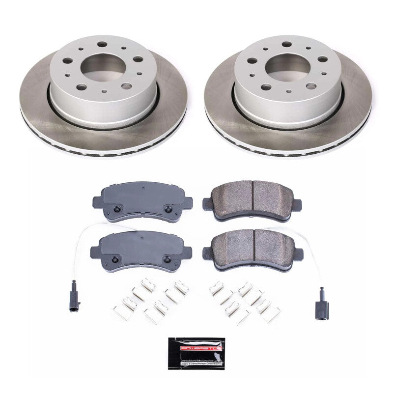 PSB Semi-Coated Rotor Kits - Power Stop 14-15 Ram ProMaster 3500 Rear Semi-Coated Rotor Kit