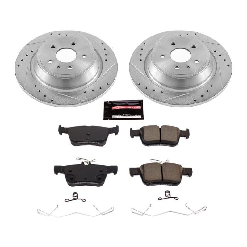 PSB Z23 Evolution Kit - Power Stop 17-19 Ford Escape Rear Z23 Evolution Sport Brake Kit