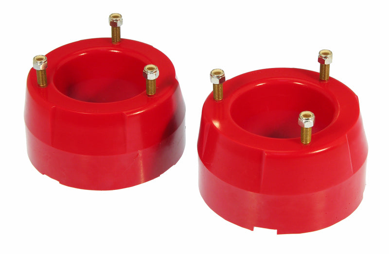 PRO Coil Spring Isolator - Red - Prothane 94-05 Dodge Ram 4wd Front Coil Spring 2in Lift Spacer - Red
