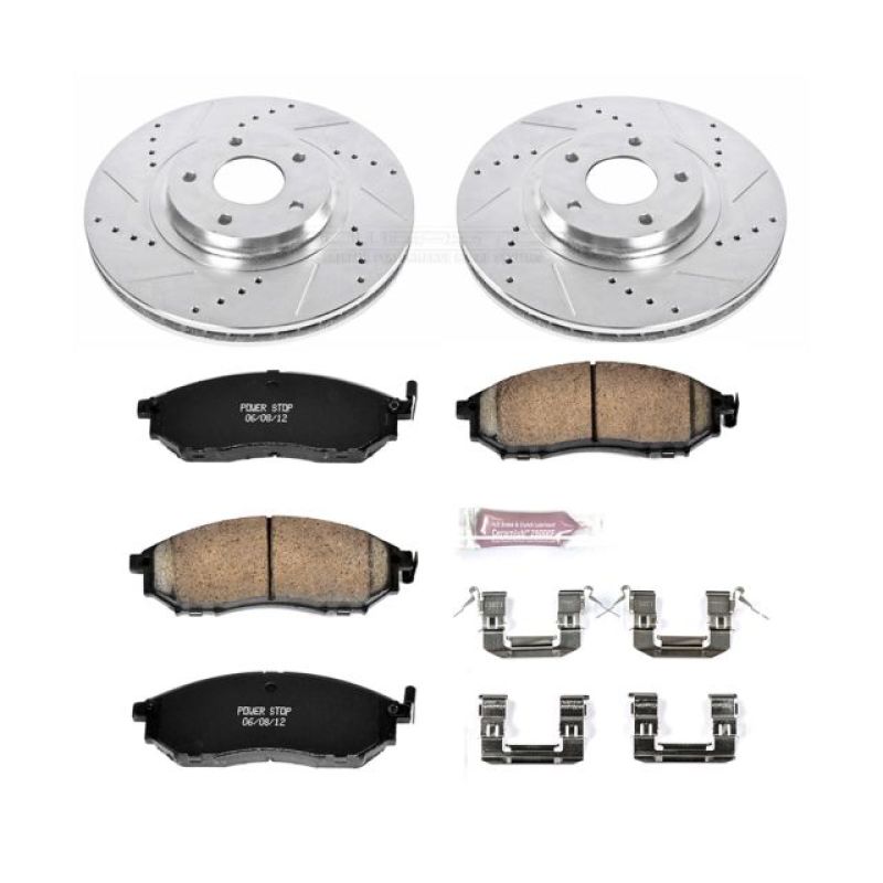 PSB Z23 Evolution Kit - Power Stop 11-14 Nissan Murano Front Z23 Evolution Sport Brake Kit