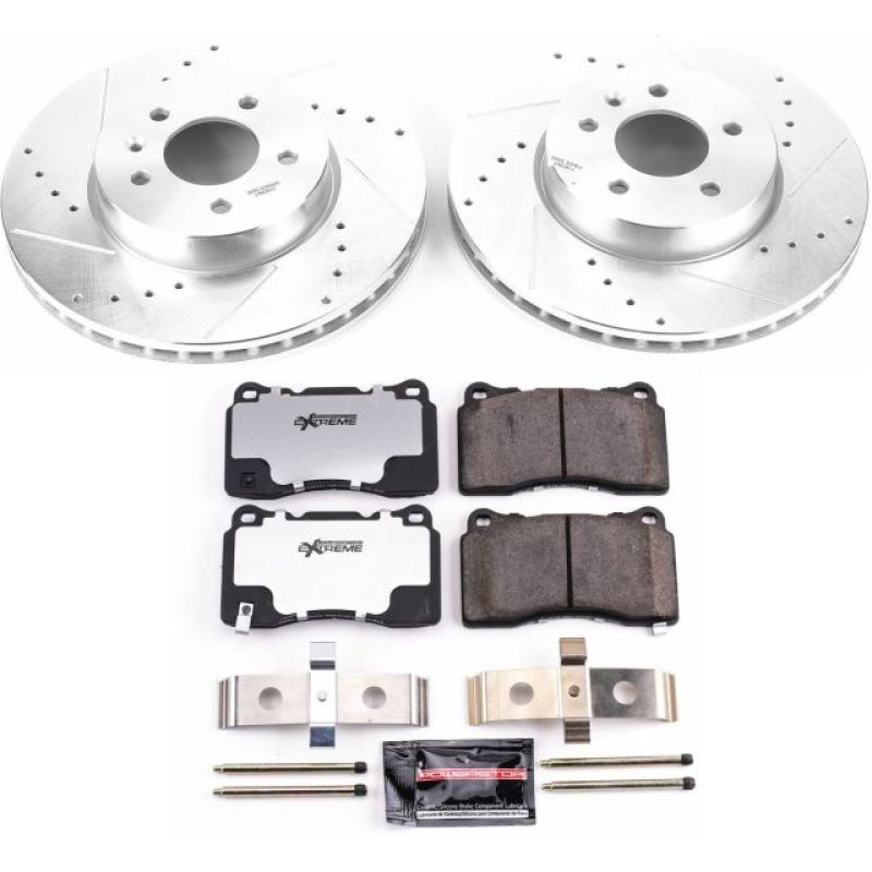 PSB Z26 Street Warrior Kit - Power Stop 13-18 Cadillac ATS Front Z26 Street Warrior Brake Kit