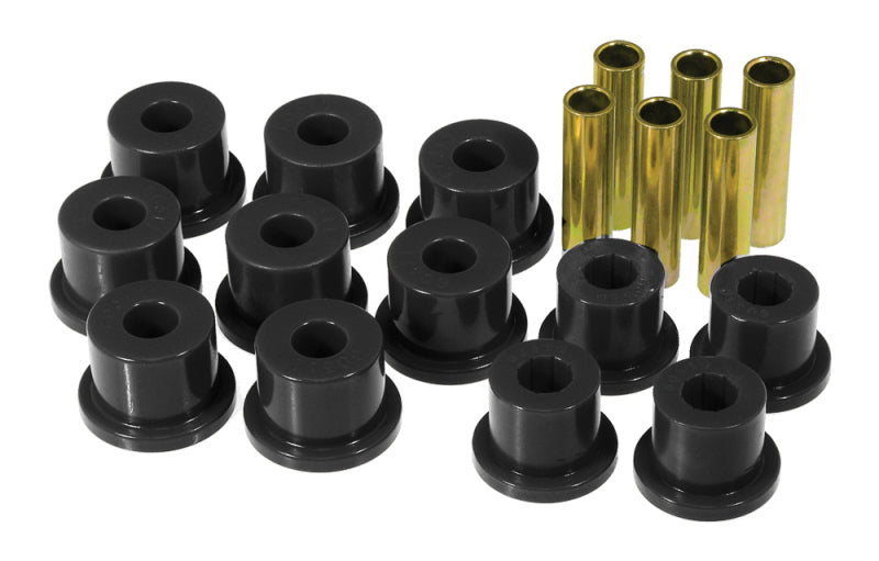 PRO Spring/Shackle Bush- Blk - Prothane 81-87 GM K30 Rear Spring & Shackle Bushings (w/ 1.5in OD Frame Shackle Bush) - Black