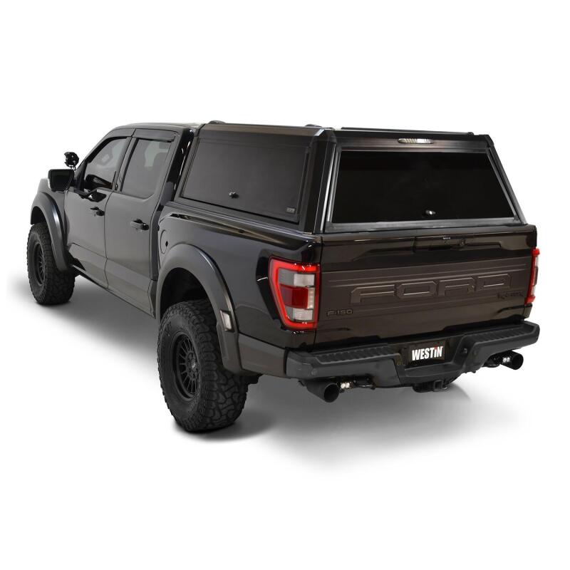 WES EXP Truck Caps - Westin EXP Truck Cap COMPLETE KIT A + BS (21-25 Ford F-150/Lightning/Raptor CC 5.5ft. Bed) - Black