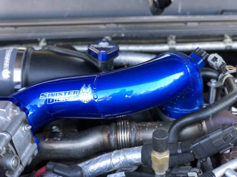 SIN Intake Elbows - Sinister Diesel 11-15 Chevy Duramax LML Intake Bridge