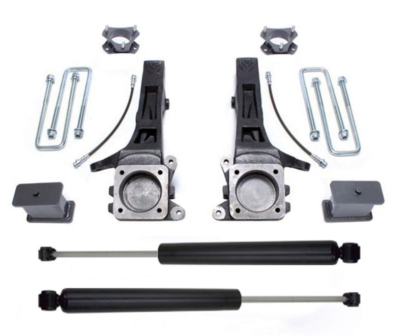 MXT Lift Spindles - MaxTrac 05-18 Toyota Tacoma 2WD 6 Lug 6.5in/4in MaxPro Spindle Lift Kit w/MaxTrac Shocks
