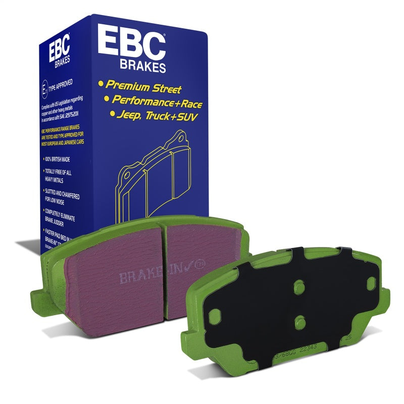 EBC Greenstuff Brake Pad Sets - EBC 2019+ Hyundai Veloster (2nd Gen) 2.0L Turbo N Greenstuff Front Brake Pads