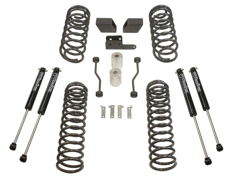 MXT Coil Lift Kit - MaxTrac 18-19 Jeep Wrangler JL 3in/3in Coil Lift Kit w/MaxTrac Shocks