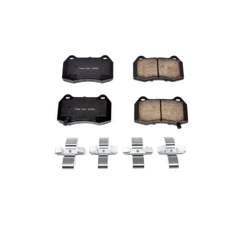PSB Z17 Evolution Brake Pads - Power Stop 03-04 Infiniti G35 Front Z17 Evolution Ceramic Brake Pads w/Hardware