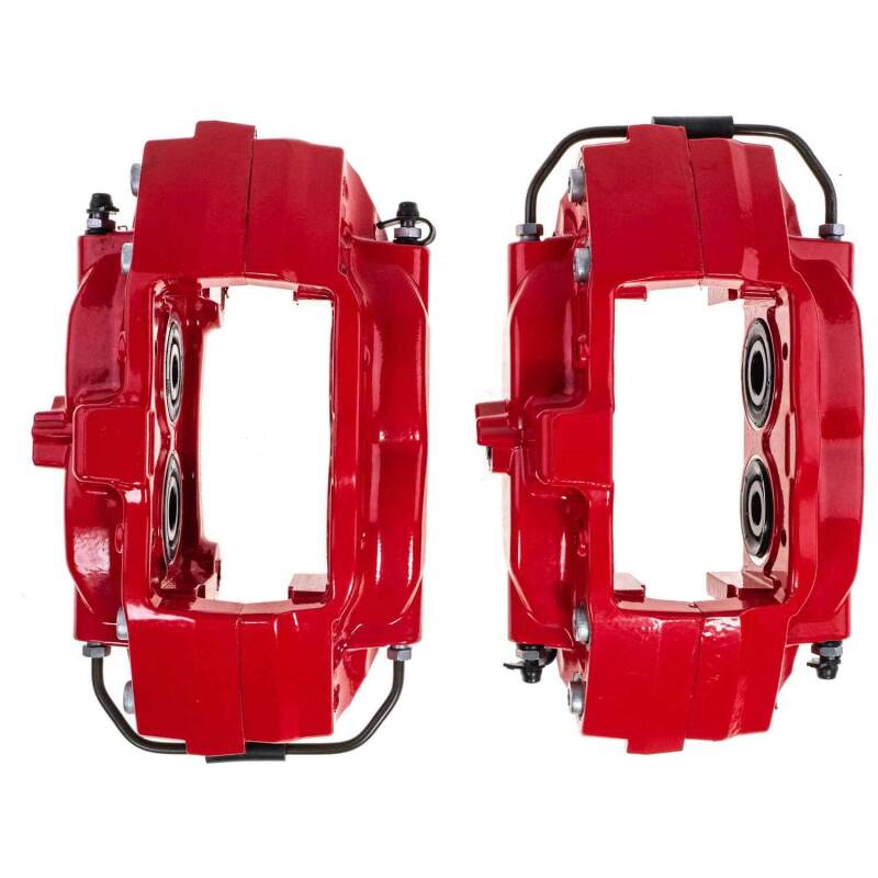 PSB Red Calipers - Power Stop 09-15 Cadillac CTS Rear Red Caliper - Pair w/o Bracket
