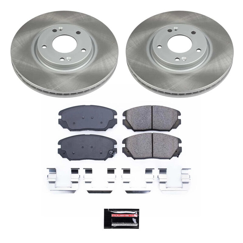 PSB Semi-Coated Rotor Kits - Power Stop 07-09 Kia Amanti Front Semi-Coated Rotor Kit
