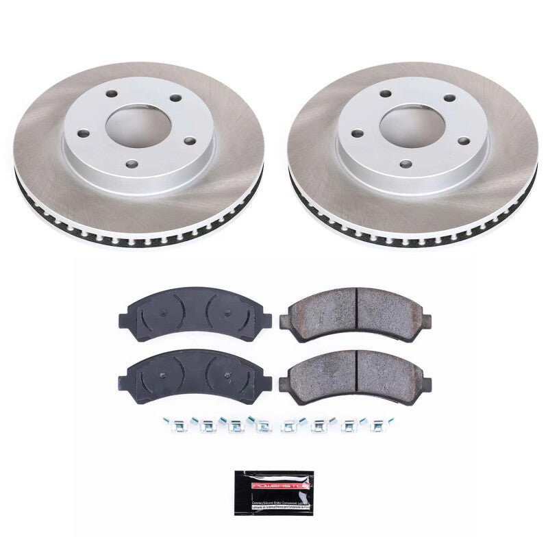 PSB Semi-Coated Rotor Kits - Power Stop 97-01 Oldsmobile Bravada Front Semi-Coated Rotor Kit