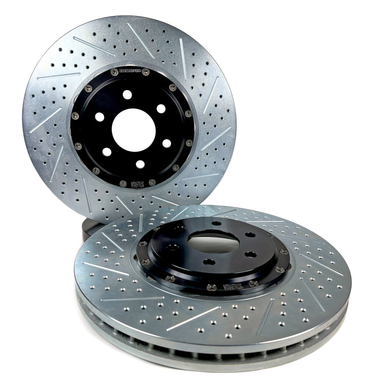 BAE Eradispeed Rotors - Baer Brakes 04-07 Cadillac CTS V Eradispeed+ Front SDZ 2-Piece Performance Brake Rotors
